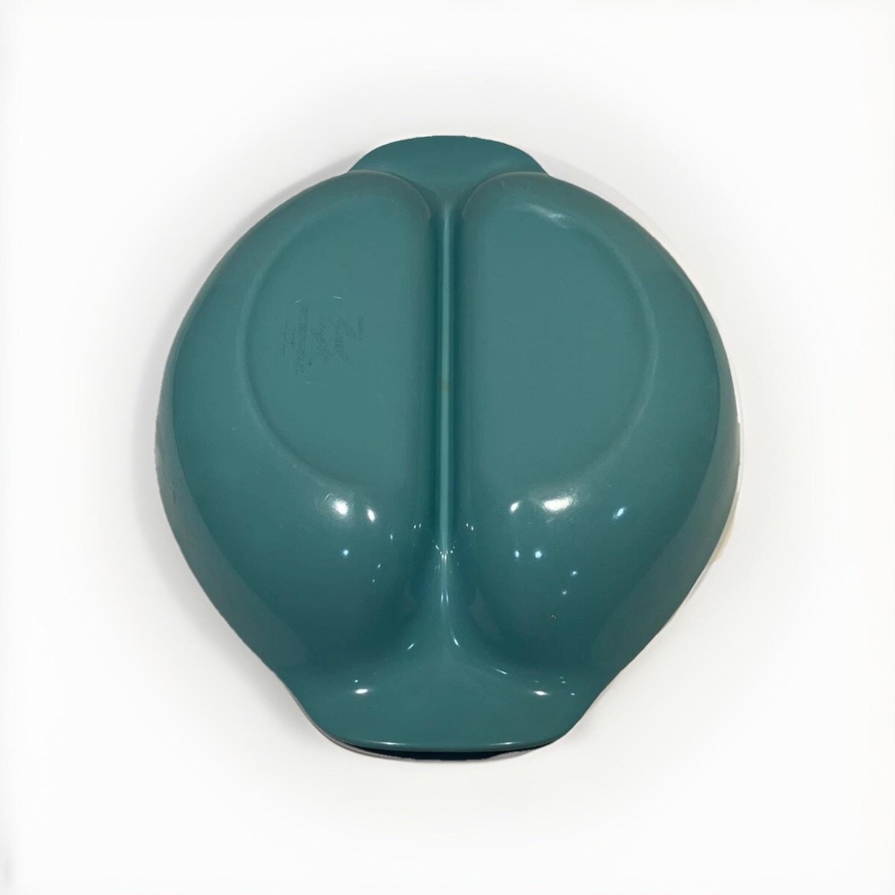 Russel Wright Melmac Aqua Blue Divided Vegetable Bowl Serving Dish MCM Vintage - Picture 2 of 9